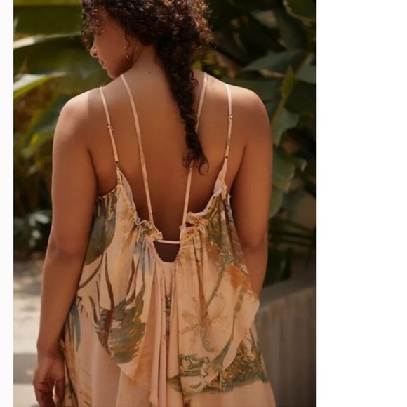Tahnee Kelland Anthropologie Large Strappy Midi Dress Tropical Jungle - Picture 5 of 11